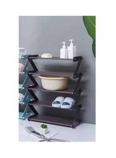 Generic Metal & Plastic Shoe Organizer Zigzag - 5 Levels Multicolour 61 x 44cm  - Image 2