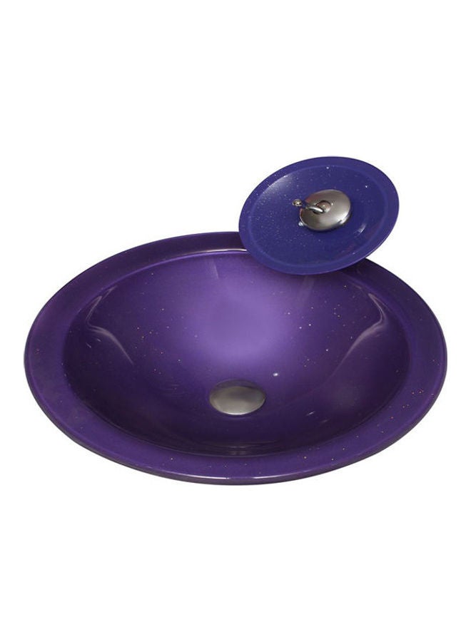 Wash Basin With Mixer Purple