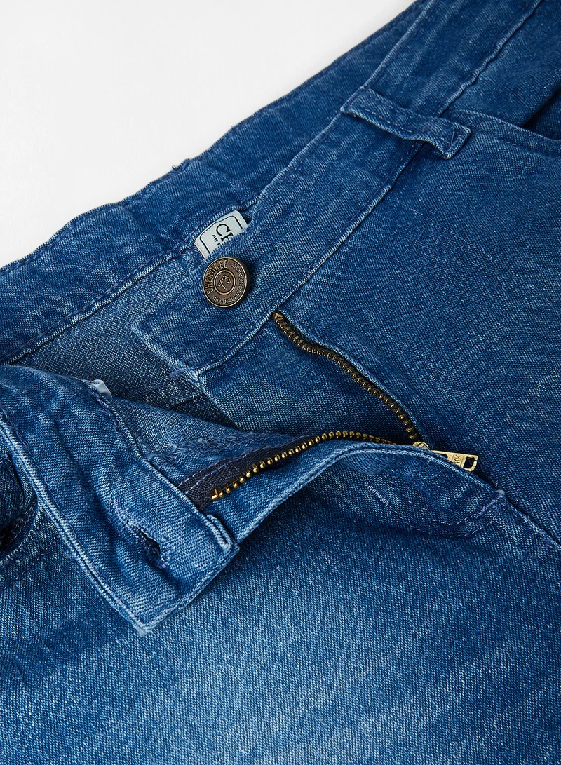 Cherokee Elegant Girls Casual Cotton Jeans Blue