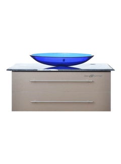 Vanity Sink With Storage Cabinet With Sink Basin B-35 With Mixer Multicolour 40X40X22cm