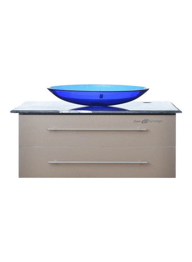 San George Design - Vanity Sink With Storage Cabinet With Sink Basin B-35 With Mixer Multicolour 40X40X22cm - Image 1