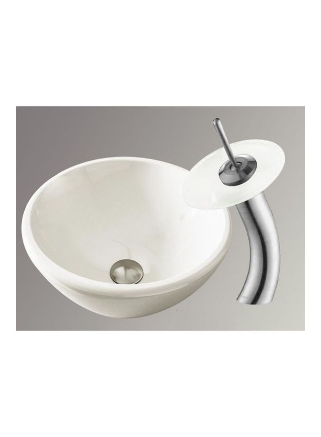 San George Design - Vanity Sink With Storage Cabinet With Sink Basin B-35 With Mixer Multicolour 40X40X22cm - Image 1