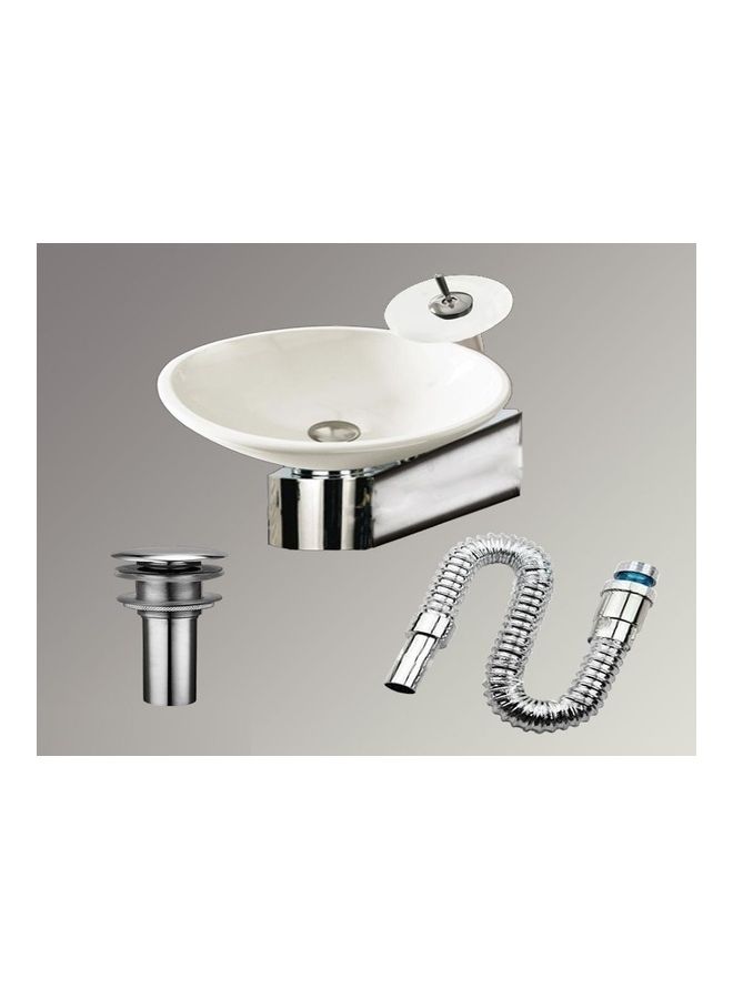 Wash Basin Color M With Basin With Mixer With Stand With Waist Multicolour