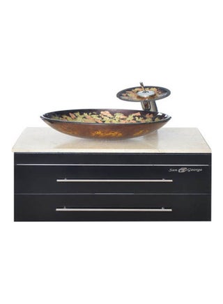 Vanity Sink With Storage Cabinet with Sink Basin Only unit Multicolour 60X50X40cm - v1635764041/N51666602A_1
