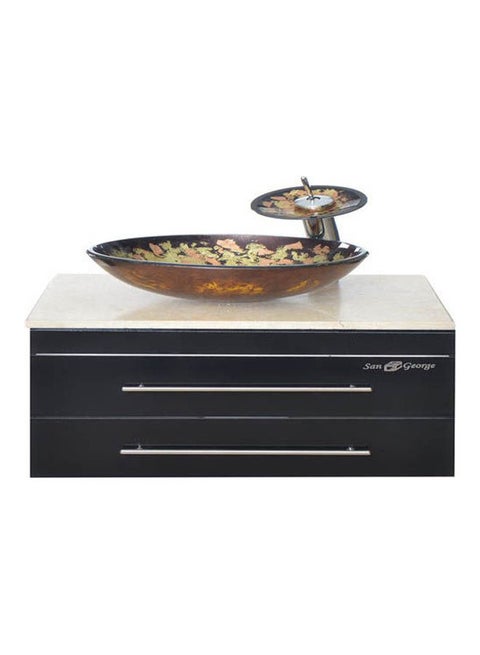 Vanity Sink With Storage Cabinet with Sink Basin Only unit Multicolour 60X50X40cm