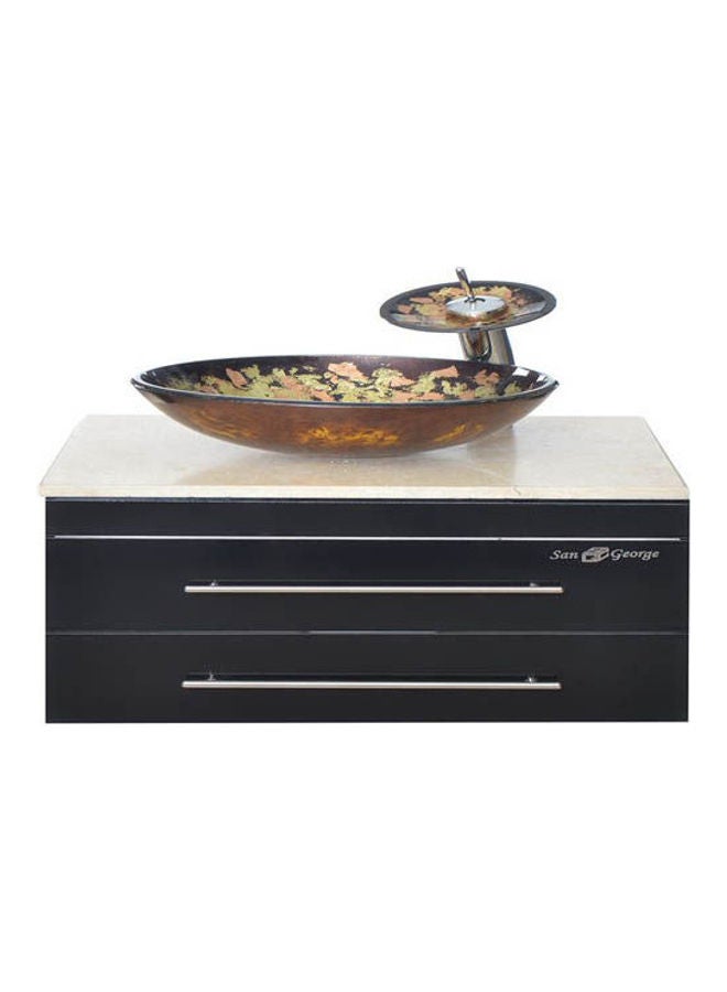 Vanity Sink With Storage Cabinet with Sink Basin Only unit Multicolour 60X50X40cm