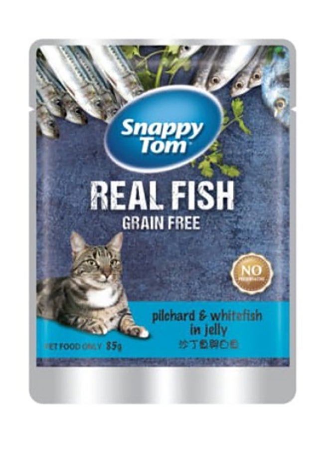 Snappy Tom Pilchard And Whitefish In Jelly Multicolour 85grams 
