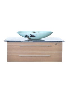 Vanity Sink With Storage Cabinet With Sink Basin B-416 With Mixer Multicolour 40X40X314cm