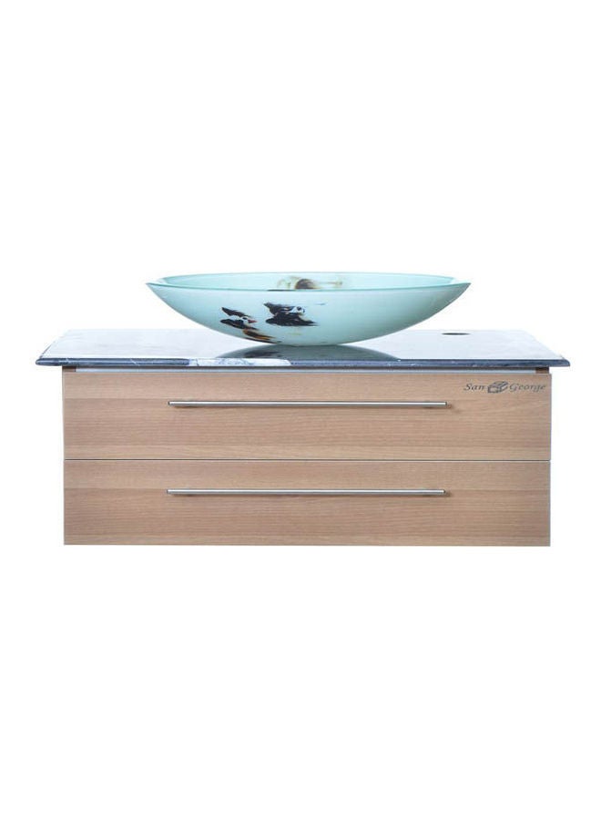 San George Design - Vanity Sink With Storage Cabinet With Sink Basin B-416 With Mixer Multicolour 40X40X314cm - Image 1