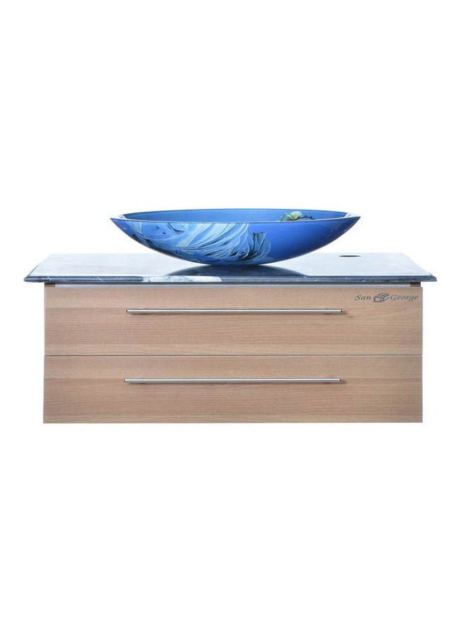San George Design - Vanity Sink With Storage Cabinet With Sink Basin B-403 With Mixer And Waist Multicolour 40X40X259cm - Image 1