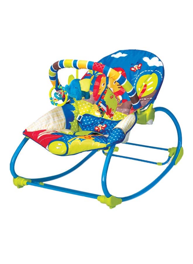 Mastela Portable Baby Rocker with Hanging Soft Toys - Image 1