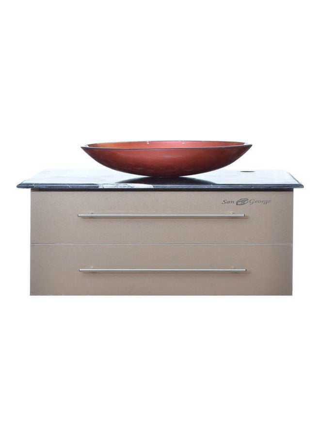 سان جورج ديزاين Vanity Sink With Storage Cabinet With Sink Basin B-40 With Mixer And Waist Multicolour 40X40X243cm  - Image 1