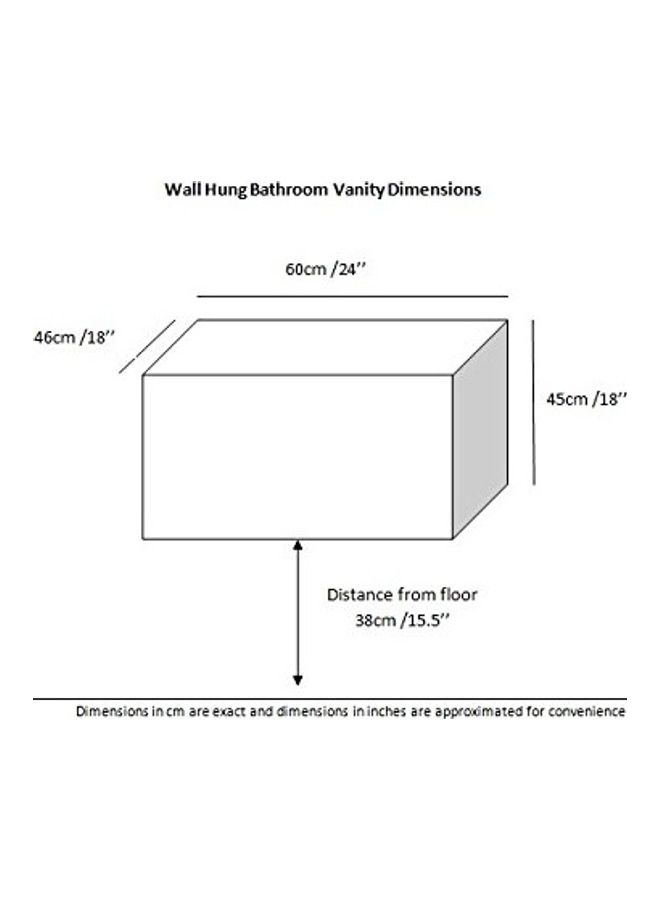 سان جورج ديزاين Vanity Sink With Storage Cabinet With Sink Basin B-40 With Mixer And Waist Multicolour 40X40X243cm  - Image 3