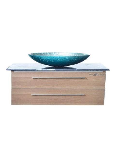 Vanity Sink With Storage Cabinet With Sink Basin B-417 With Mixer Multicolour 40X40X318cm