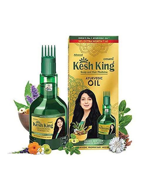 Ayurvedic Scalp And Hair Medicine Oil Green 100ml