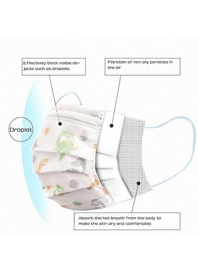 ميد ون 50 قطعة من الأوشحة للأطفال بنمط ديناصور لطيف - Image 4