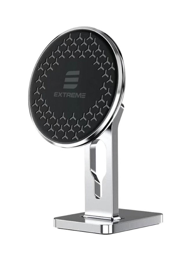 G-TiDE EXTREME Magnetic Car Mount Mobile Phone Holder With Cable Clip Silver - Image 1