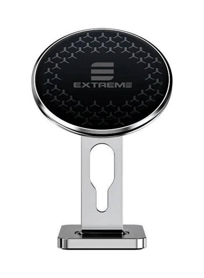 G-TiDE EXTREME Magnetic Car Mount Mobile Phone Holder With Cable Clip Silver - Image 2