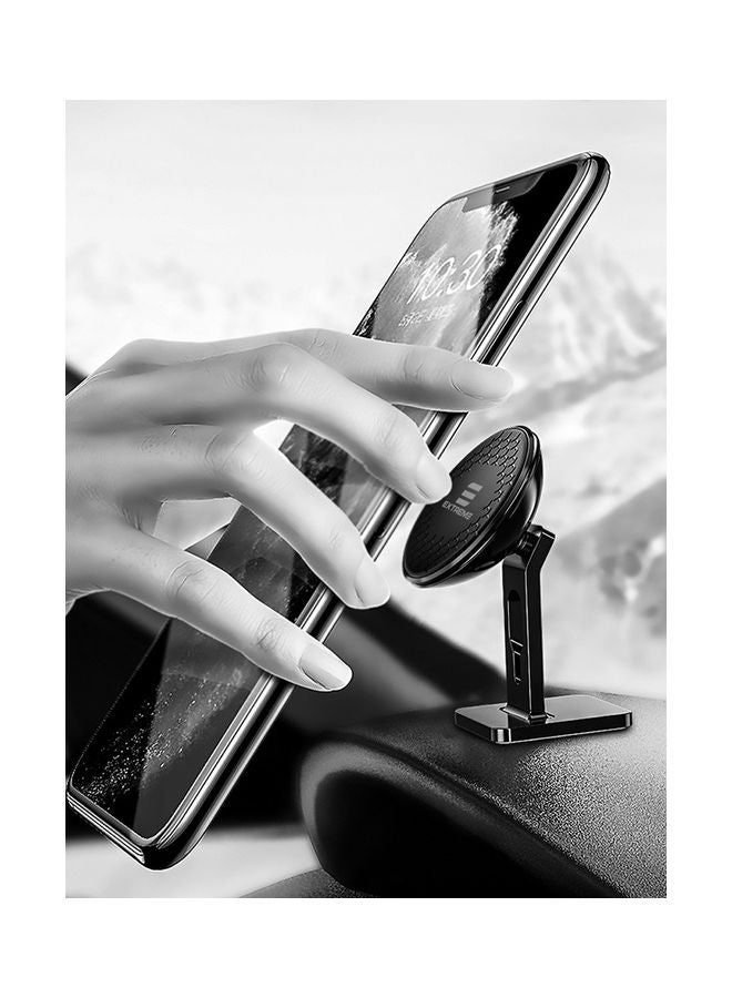 G-TiDE EXTREME Magnetic Car Mount Mobile Phone Holder With Cable Clip Silver - Image 4