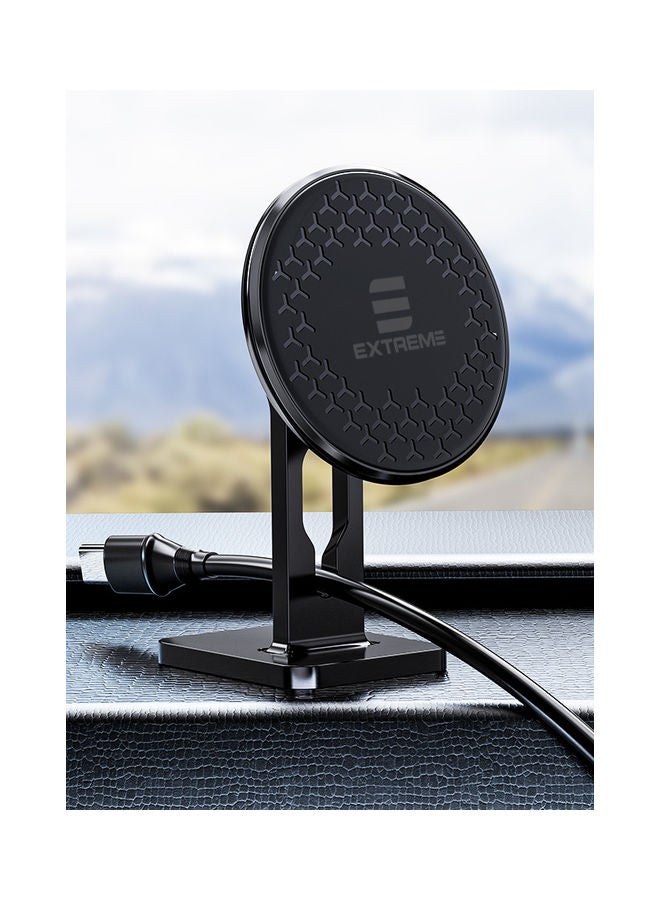 G-TiDE EXTREME Magnetic Car Mount Mobile Phone Holder With Cable Clip Black - Image 5