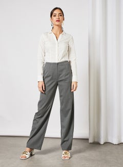 SELECTED FEMME High Waist Pants Grey  - Image 4