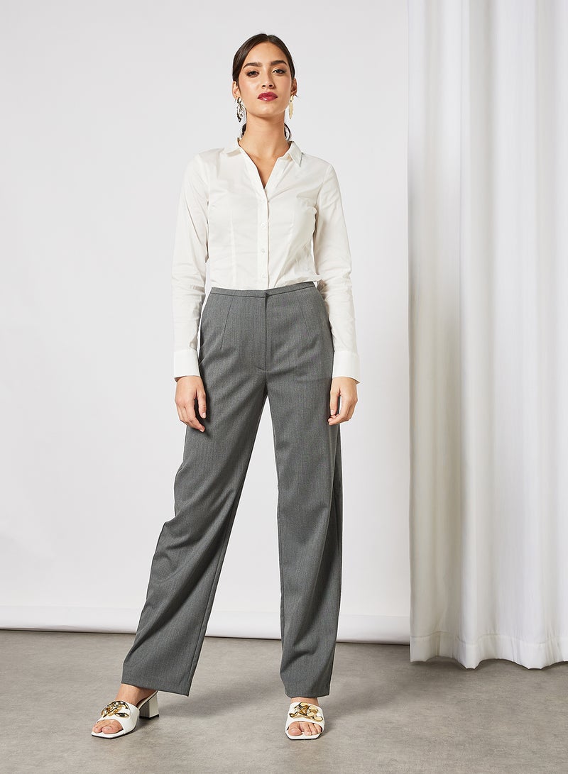 SELECTED FEMME - High Waist Pants Grey - Image 1