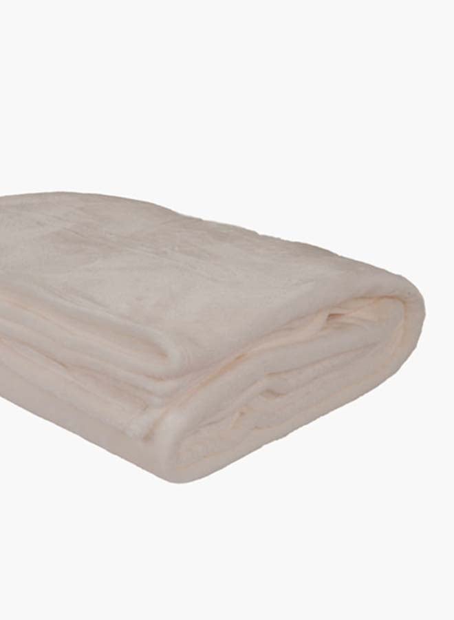 Home Box Premium Quality Long Lasting Super Soft Easy Care Foldable Light Weight Washable Fluffie Lavish Mirco Flannel King Size Blanket Polyester Beige 274x240cm  - Image 4