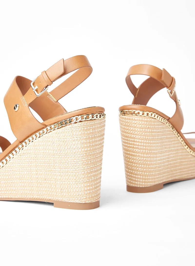 ALDO Edaowiel Wedge Sandals Brown