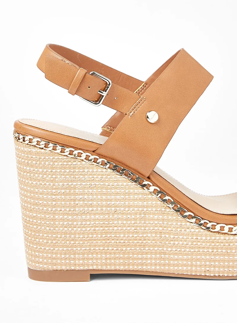 ALDO Edaowiel Wedge Sandals Brown