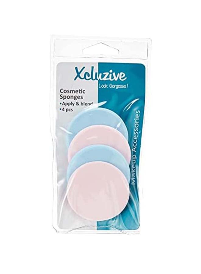 Xcluzive 4-Piece Cosmetic Sponge Set Multicolour 