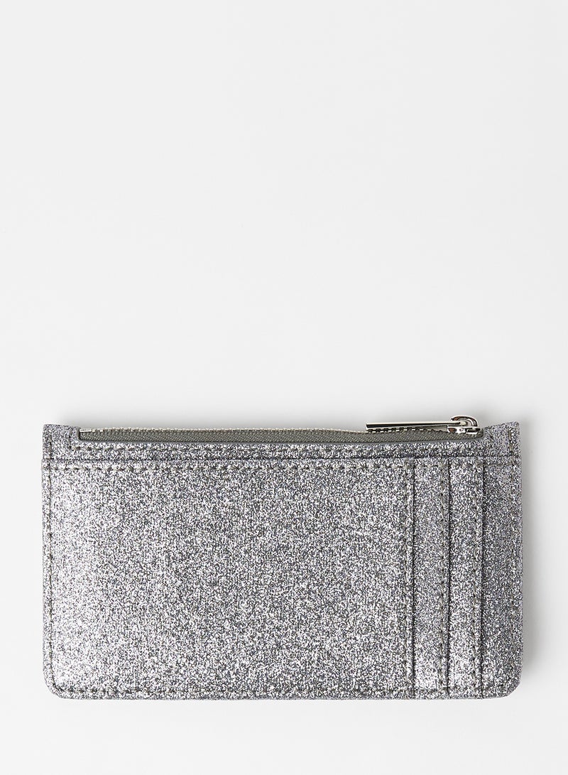 Ted Baker - Glamira Glitter Card Holder Silver - Image 1