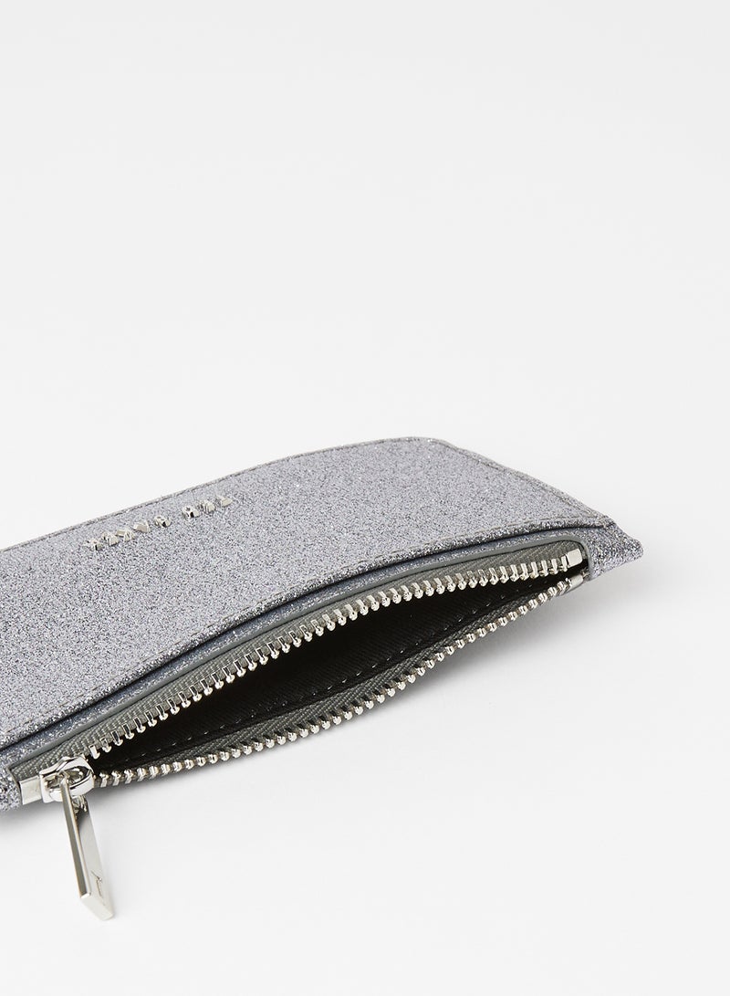 Ted Baker - Glamira Glitter Card Holder Silver - Image 1