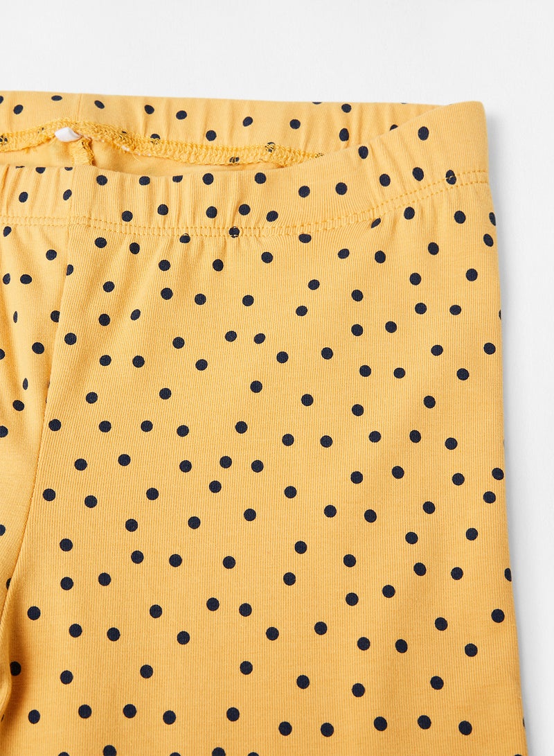 guppy - Teen All-Over Dot Print Leggings Yellow - Image 1