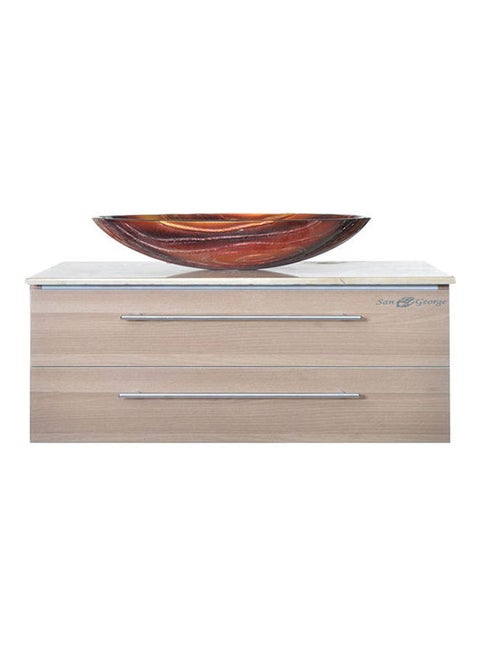 Vanity Sink With Storage Cabinet With Only Unit Multicolour 60cm