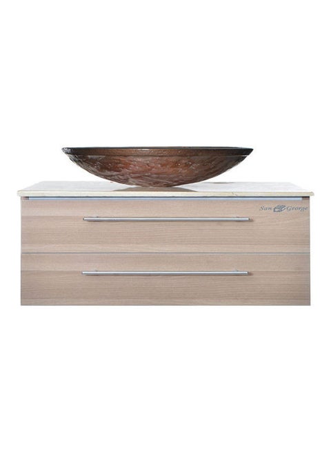 Vanity Sink With Storage Cabinet With Waist Multicolour 60cm