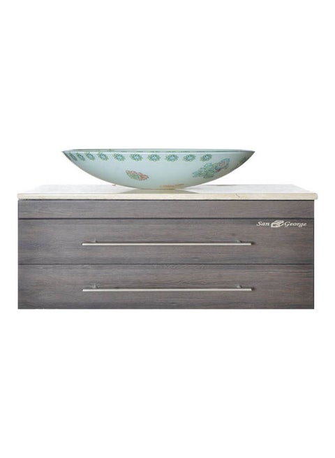 Vanity Sink With Storage Cabinet With Only Unit Multicolour 60cm