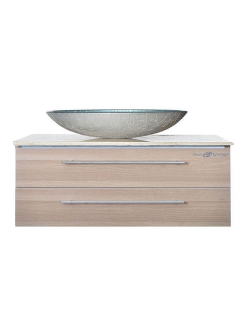 Vanity Sink With Storage Cabinet With Mixer Multicolour