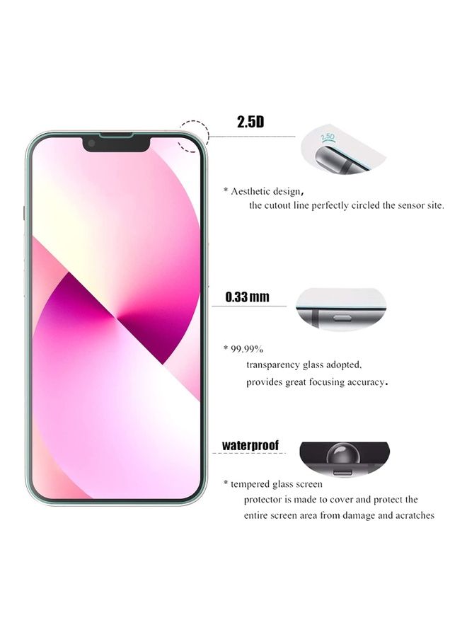 Rock Pow 1- Peace iPhone 14 Plus/13 Pro Max Tempered Glass Screen Protector Clear - Image 4