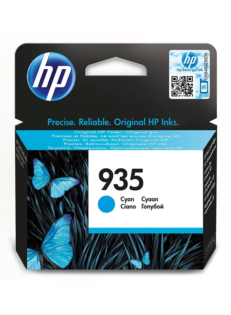 HP 935 Original Ink Cartridge C2P20AE Cyan  - Image 1