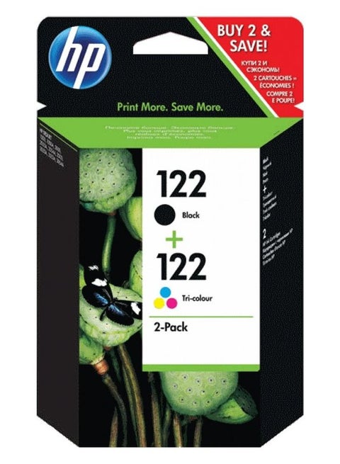 122 COMBO-PACK BLACK/TRI-COLOR INK CA CR340HE Black/Tricolour