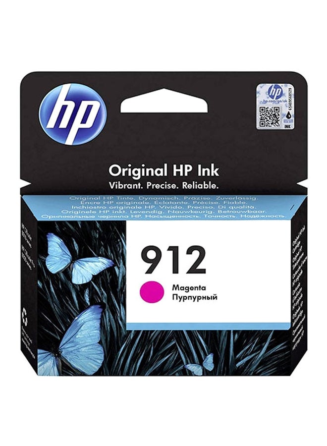HP - 912 Magenta Original Ink Cartridge 3YL78AE 912 Magenta - Image 1