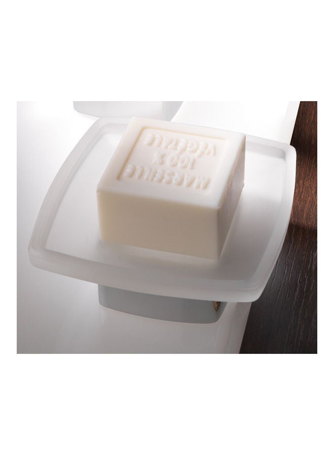 Gedy Chromed Soap Holder Lounge Clear 429grams - Image 2