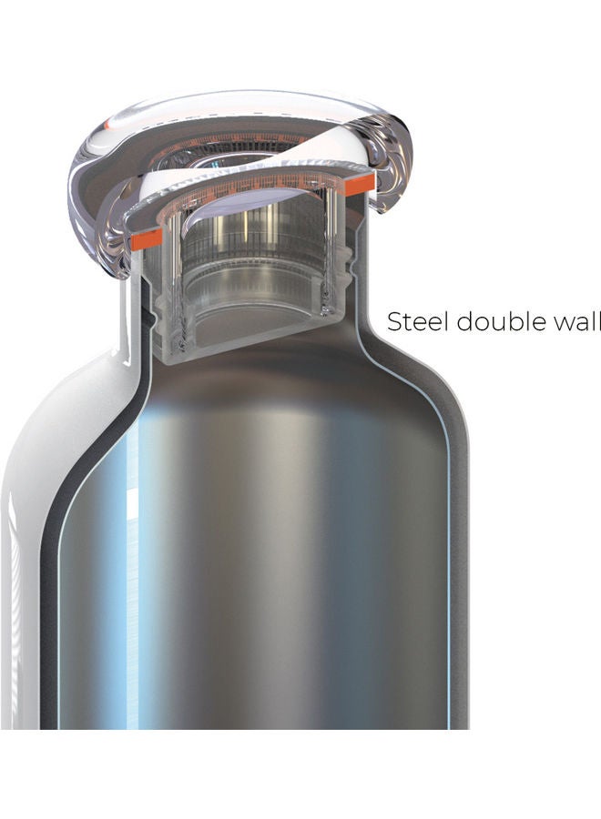 guzzini On The Go Thermal Travel   Bottle Silver - Image 2