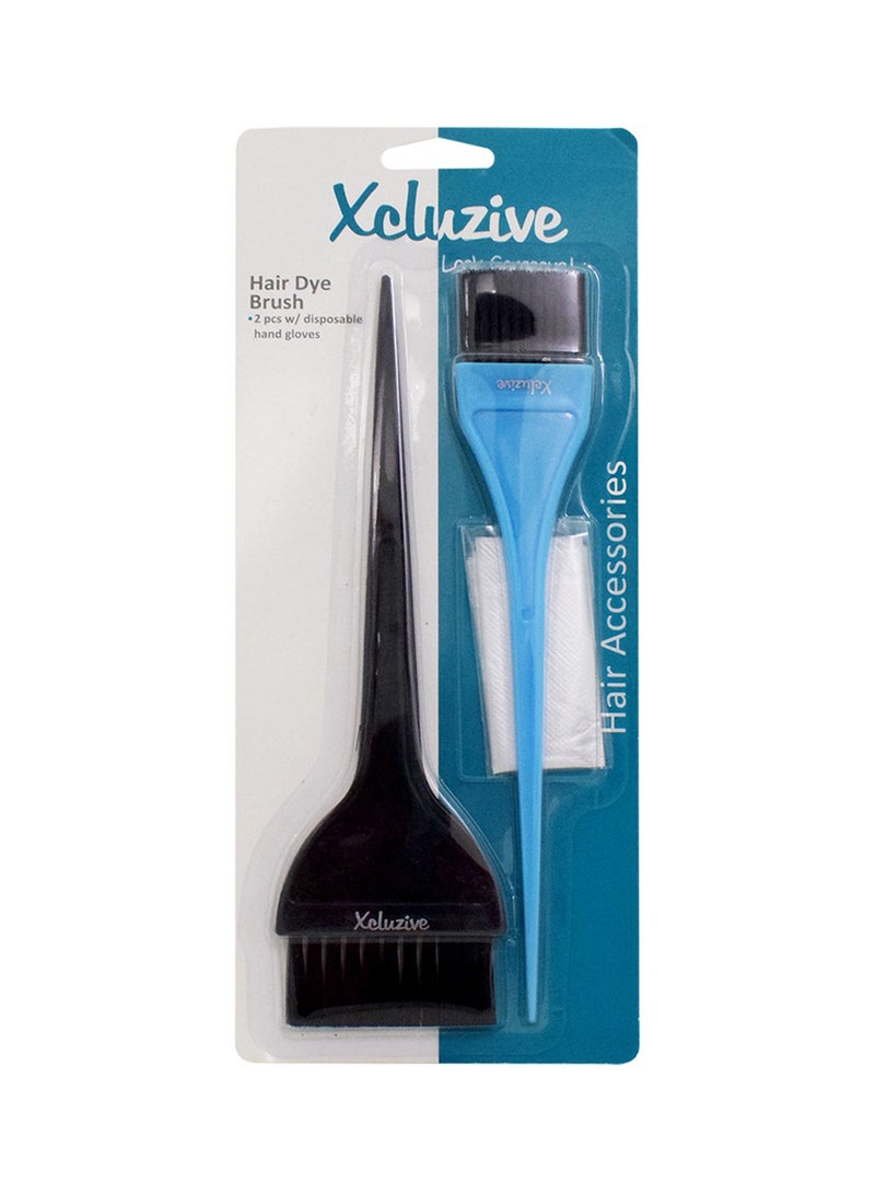 Xcluzive 2-Piece Hair Dye Brush Multicolour