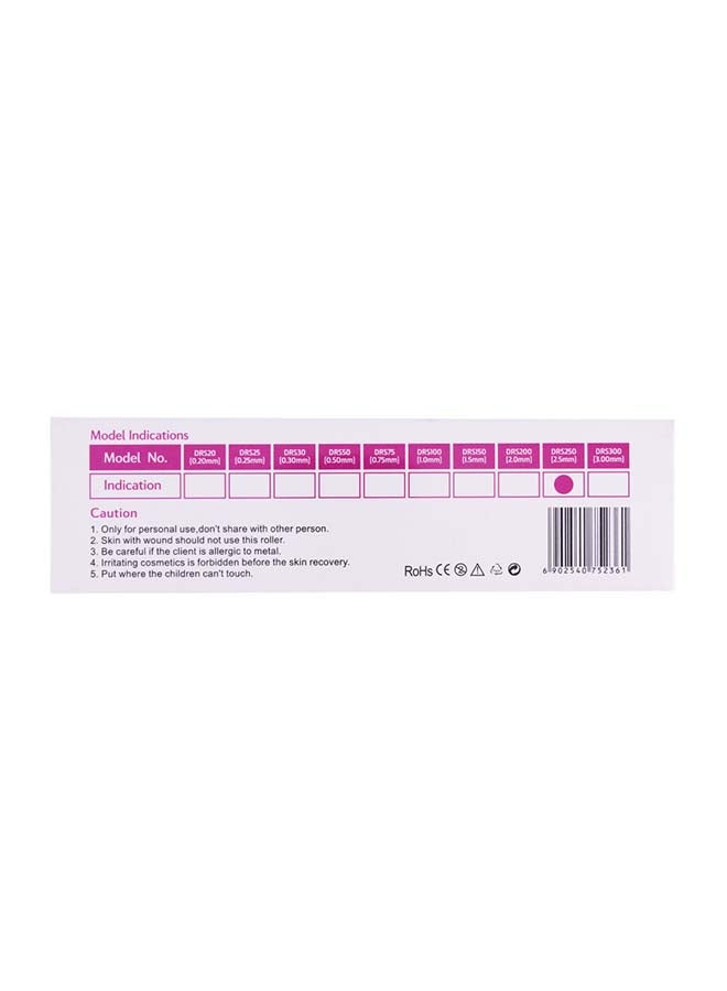 Derma Roller 540-Piece Needle For Cellulite, Acne Scars And Scars Black  - Image 4