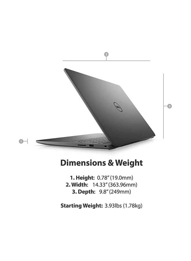 DELL - Vostro 3500 Business And Professional (Upgraded Version) Laptop With 15.6-Inch Full HD Display, 11th Gen Core i7-1165G7 Processor/16GB RAM/1TB HDD + 1TB SSD/2GB Nvidia GeForce MX330 Graphics/Windows 10/International Version English/Arabic Black - Image 1