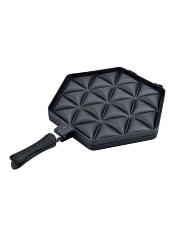 ديسيني مقلاة مزدوجة بتصميم مثلثات أسود 36سم - Image 2