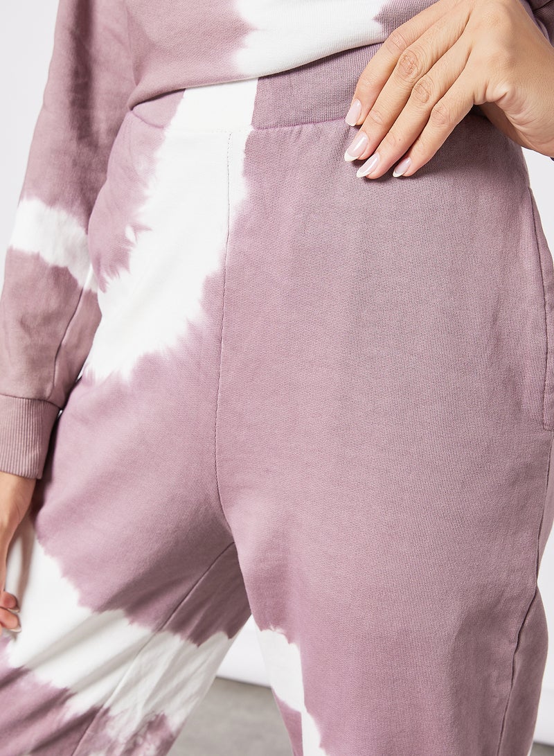 Jacqueline de Yong - Tie-Dye Sweatpants Purple - Image 1
