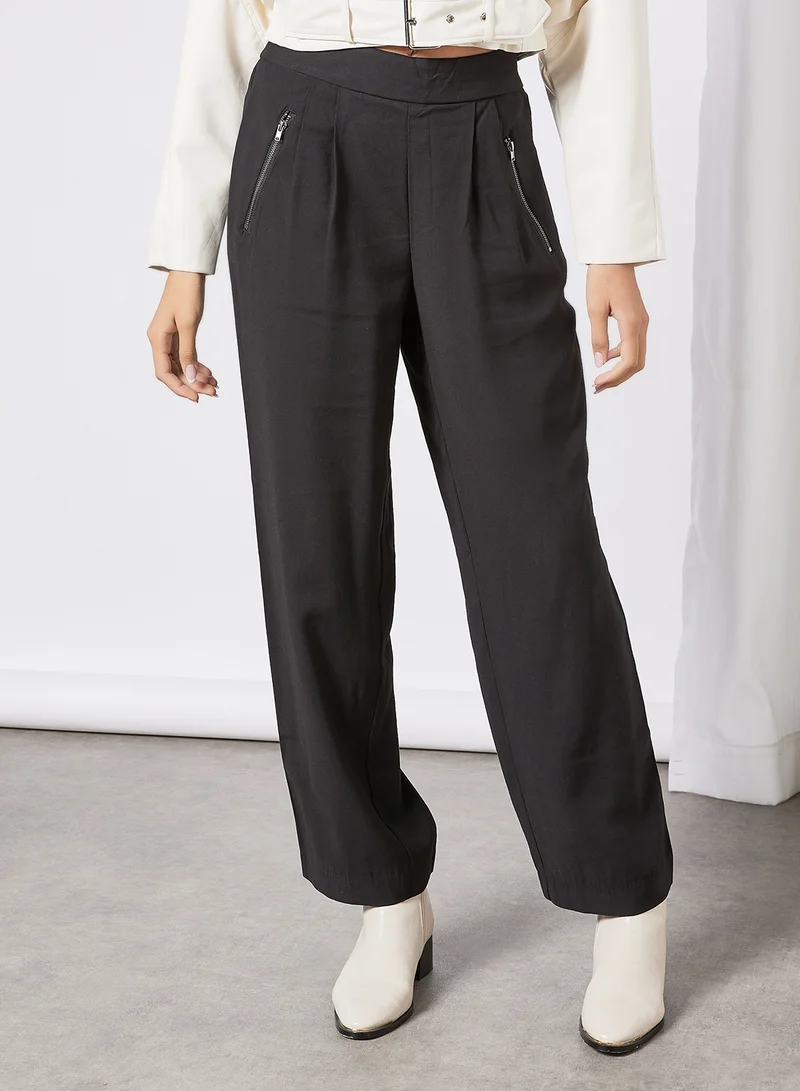 Jacqueline de Yong Wide Leg Pants Black
