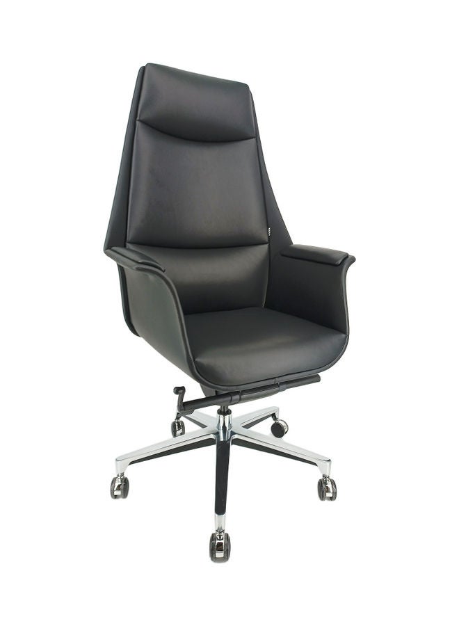 Neo Front Neo Front High Back Chair Black Original Leather Black 125x60x70cm  - Image 1
